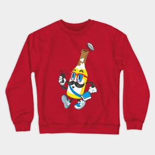 hipster beer Crewneck Sweatshirt